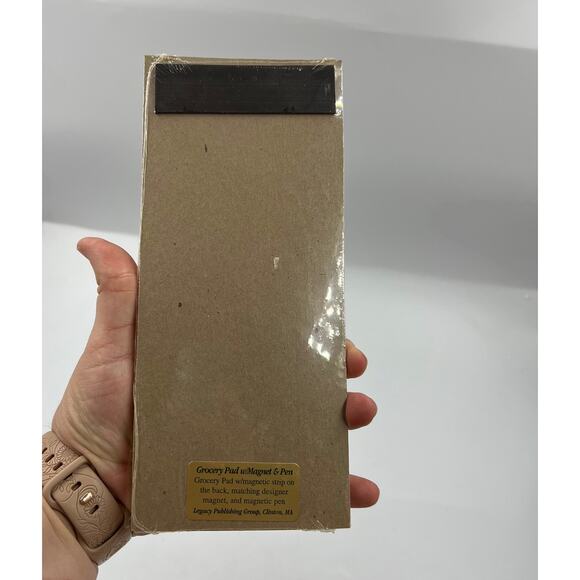 Vintage Snowman Grocery Magnetic Notepad, Pen, and Extra Magnet NEW SEALED - Picture 5 of 7